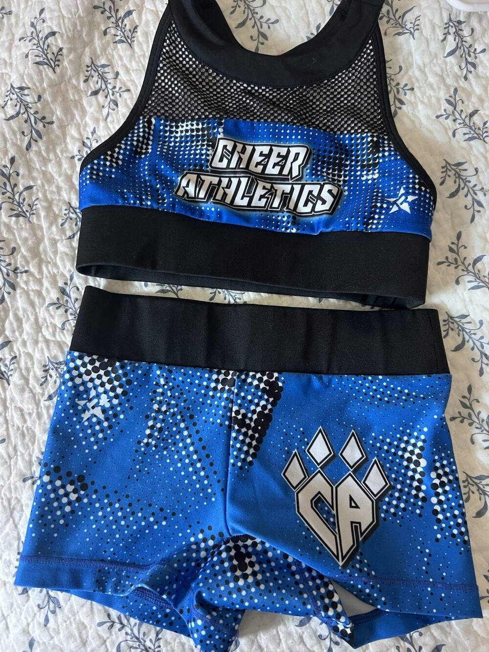 Real REBEL CA Cheer CALI ATHLETICS ALLSTAR Uniform YL Cheerleading Set ALL-STAR